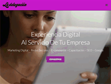 Tablet Screenshot of ladelegacion.com